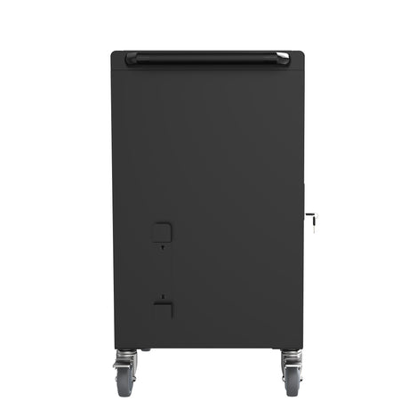 Mobile Charging Cart and Cabinet for Tablets Laptops 30-Device With Combination Lock--Black - V.I.P Digital Presence