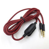 Audio cable suitable for Logitech GPRO X G233 G433 Alpha Red Black Braided Gaming Earphone Cable - V.I.P Digital Presence