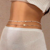 Ocean Wind Body Chain Rice Bead Double Waist Chain Sea Star Animal Bead Body Chain - V.I.P Digital Presence