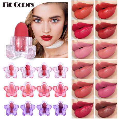 Fit Colors Pentagram Mini Lipstick Set Pentagram 12 Colors Mini Portable Capsule Lipstick - V.I.P Digital Presence