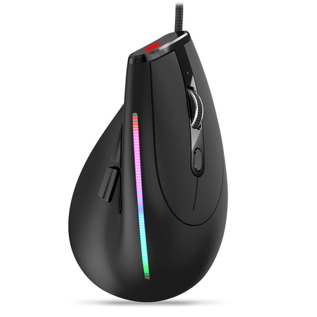 ZELOTES Master T50RGB Vertical Grip Ergonomic Programming Gaming Notebook Wired Mouse - V.I.P Digital Presence