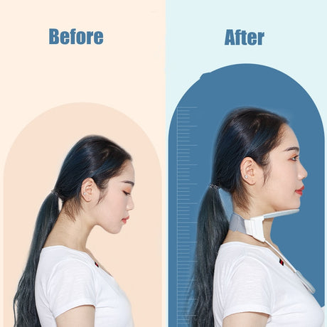 Lightweight NECK Helper Braces Pain,Supports Improving Forward Head Posture with heat  Discreet Comfortable Cervical Collar - V.I.P Digital Presence