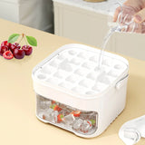 50-grid ice maker with new large capacity - household food-grade plastic double-layer ice storage barrel & ice ball mold set - V.I.P Digital Presence