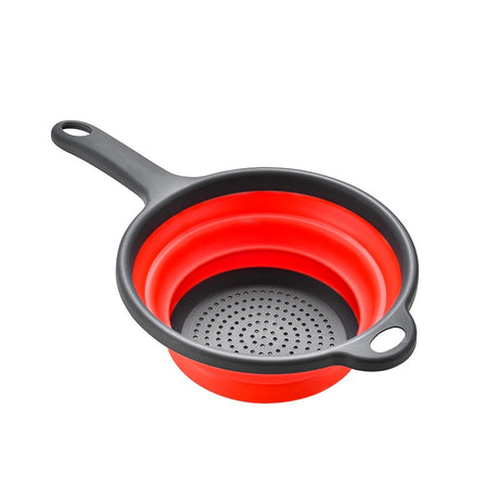 Long handle PP+TPR folding drainage basket retractable water filter basket fruit and vegetable water filter tray - V.I.P Digital Presence