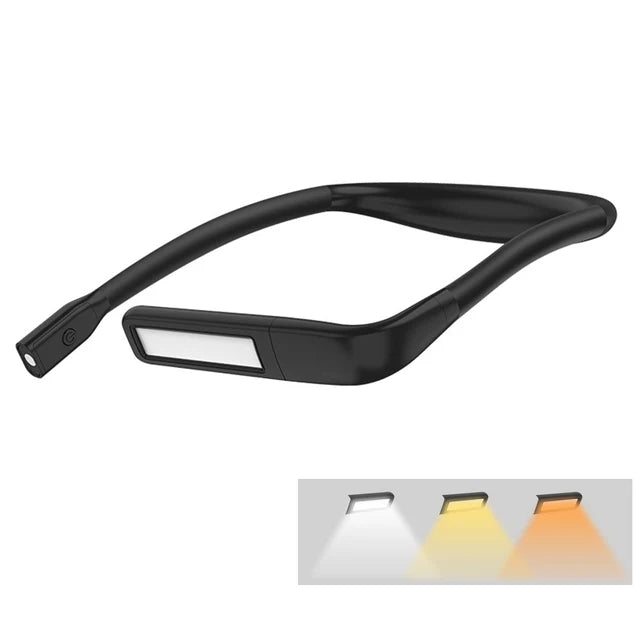 Neck Reading Light Book Lights Reading in Bed Bendable Long Lasting Portable USB Rechargeable Novelty Flexible LED Book Lighting - V.I.P Digital Presence