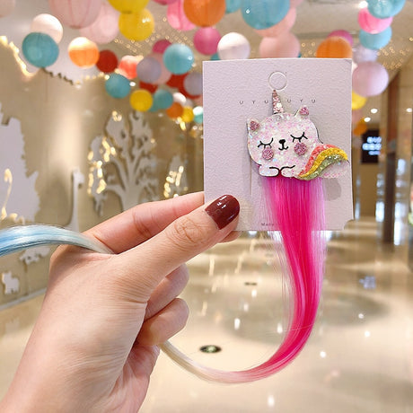 Sweet Colorful Hairpin Lovely Children Girls Hairclip Kids Cute Barrette Cartoon Extension Braider Rainbow Hair Accessories - V.I.P Digital Presence
