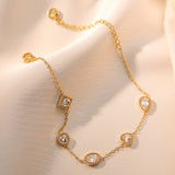 Zircon titanium steel bracelet for women niche exquisite versatile and colorfast jewelry - V.I.P Digital Presence