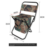 Outdoor Camping Folding Chair with Storage Backrest and Carrying Bag for Art Students' Sketching - V.I.P Digital Presence
