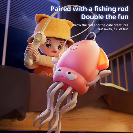 Creative Dancing Squid: auto-sense, obstacle-avoid e-pet with music, lights, rechargeable & interactive gift. - V.I.P Digital Presence