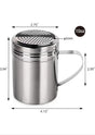 304 stainless steel powder dispenser 127 hole curved handle seasoning barbecue can kitchen supplies - V.I.P Digital Presence