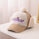 Children's Hat Autumn/Winter Ear Protection Warm Hat Boys' Corduroy Duck Tongue Hat Girls' Winter Fashion Baseball Hat - V.I.P Digital Presence