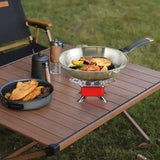 Estufa de gas portátil plegable y resistente al viento para acampar al aire libre, ideal para mochileros, acampadas, senderismo y picnics.