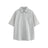 Patch striped casual loose silhouette short sleeved shirt for men - V.I.P Digital Presence