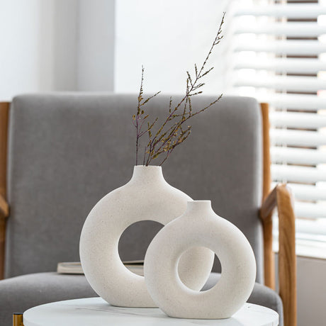 Unglazed spotted ceramic vase simple modern creative ornaments decoration - V.I.P Digital Presence