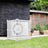 Privacy Screen Panels Kit Air Conditioner Trash Can Enclosure Vinyl white color - V.I.P Digital Presence