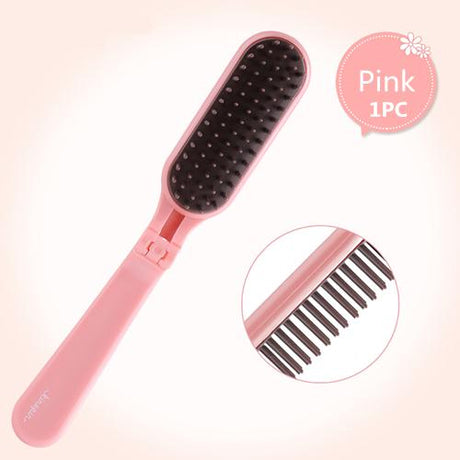 3 Colors Portable Folding Hair Comb Brush Compact Pocket Size Anti-static massage Comb - V.I.P Digital Presence