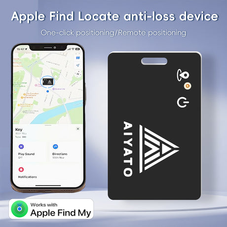 AIYATO anti-lost device ultra-thin card charging AirTag locator Love duck head Find My global positioning - V.I.P Digital Presence