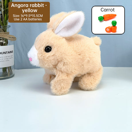 2025 Upgraded Interactive Bunny Toy. Hops, walks, talks, shakes ears. Plush Gift for Kids (Grey). - V.I.P Digital Presence