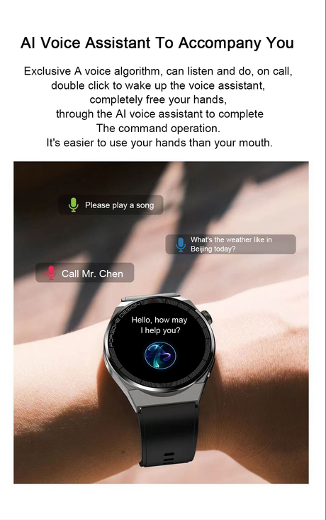 GS GT3 Pro Smart Watch Heart Rate, Blood Pressure, Blood Oxygen Monitoring Bluetooth Sports Watch Bracelet - V.I.P Digital Presence