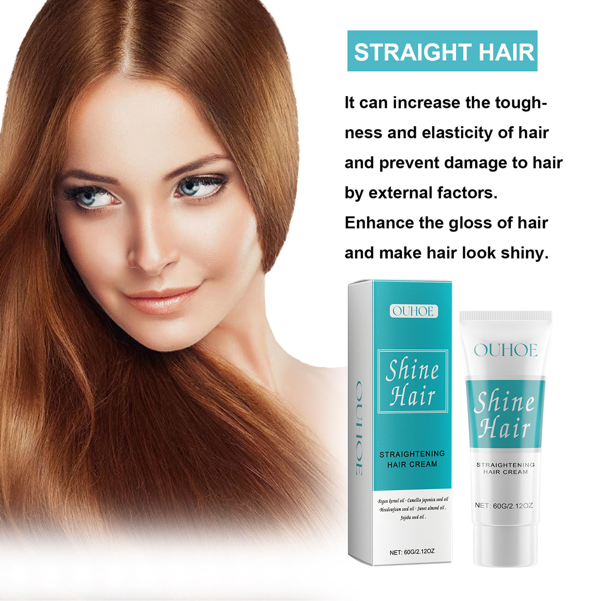 Straightening Hair Cream, Repair Damaged Dry Split Hair Smoothing Straightening Mask - V.I.P Digital Presence