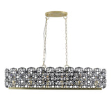 Modern Champagne Gold Oval Crystal ceiling chandelier Luxury Home Decor Light Fixture