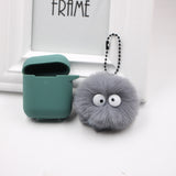 Spirited Away Dust Elf briquettes keychain pendant plush round student bag key pendant gift - V.I.P Digital Presence