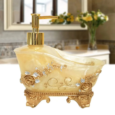 European Liquid Soap Bottle Resin Bathtub Shape Bathroom Sanitizer Bottles Shampoo Shower Gel Wristband Dispenser Accessories - V.I.P Digital Presence