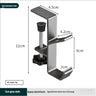 Portable student backpack hook, office desk mobile headphone hook, table side umbrella hook Hook storage - V.I.P Digital Presence