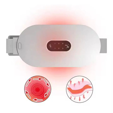 Uterus Warming Belt Warm Temperature Adjustable Treasure Heating Waist Protection Hot Compression Vibration Belt - V.I.P Digital Presence