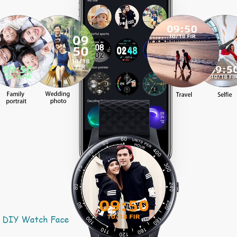 Reloj inteligente para hombres y mujeres, monitor de actividad física, monitor de ritmo cardíaco y presión arterial, reloj inteligente, dispositivos portátiles, pulsera inteligente para Android e iOS. 