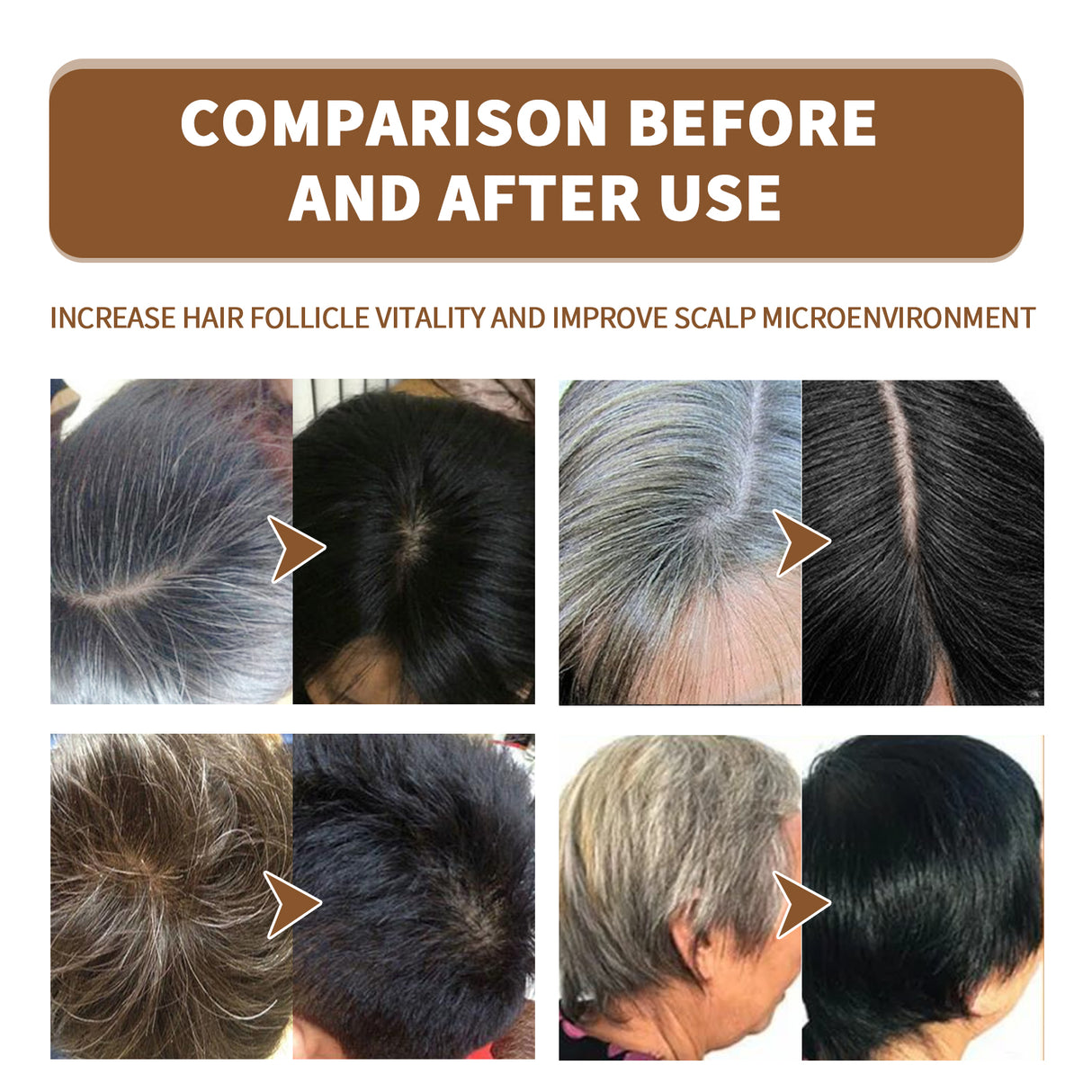 Black Hair Spray, Nourishes Black Hair And Covers White Hair Soft Natural Glossy Hair Spray - V.I.P Digital Presence