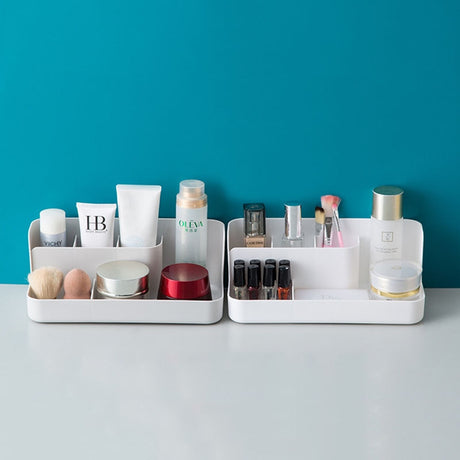 1pc Desktop Sundries Finishing Container Cosmetic Storage Partition Box Makeup Holder Stand Toiletries Plastic Case Organizer - V.I.P Digital Presence