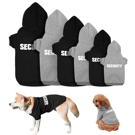 New pet hoodie, outerwear, Security printed hoodie, dog clothing for autumn and winter - V.I.P Digital Presence