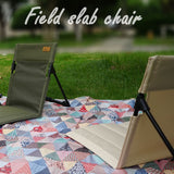 Silla con respaldo para acampar al aire libre, silla plegable portátil, silla de ocio, silla para balcón, parque, césped, silla de picnic