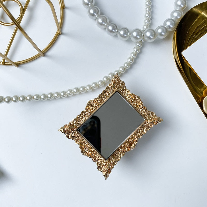 Ins Pattern Mirror Grip Tok Plating Mobile Phone Holder Extension Bracket Suitable for IPhone Samsung Mobile Phone Accessories - V.I.P Digital Presence