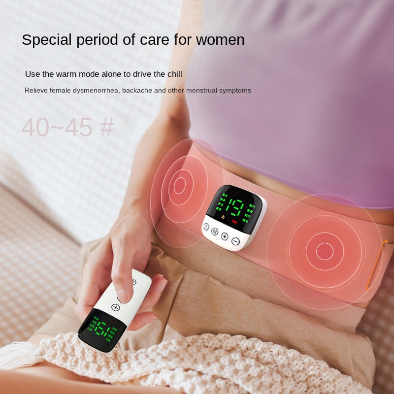 EMS heated waist and palace slimming belt hot compress massage belt waist and abdomen massager - V.I.P Digital Presence