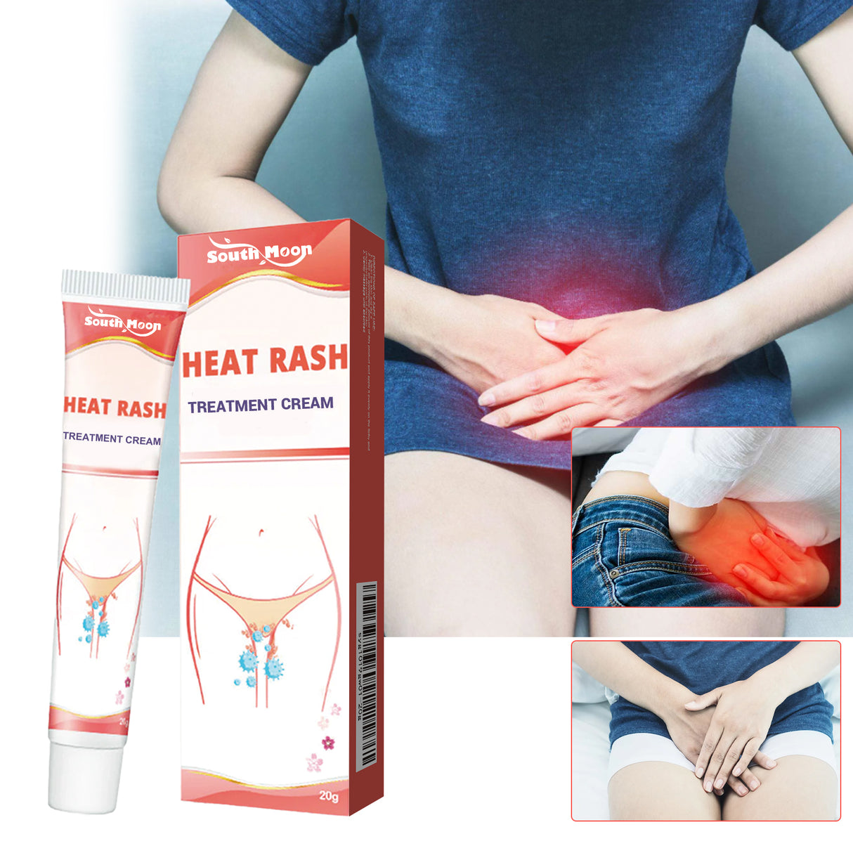 Heat Rash Treatment Cream, Alleviate The Uncomfortable Itching Clean Body Odor Care Cream For External Use Only - V.I.P Digital Presence