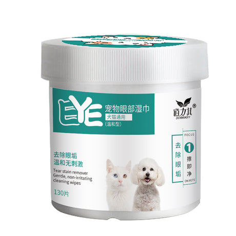 Pet Wet Wipes 130 Sheets/Box for Dogs and Cats, Universal Cat Eye Wipes and Dog Ear Cleaning Pet Supplies - V.I.P Digital Presence