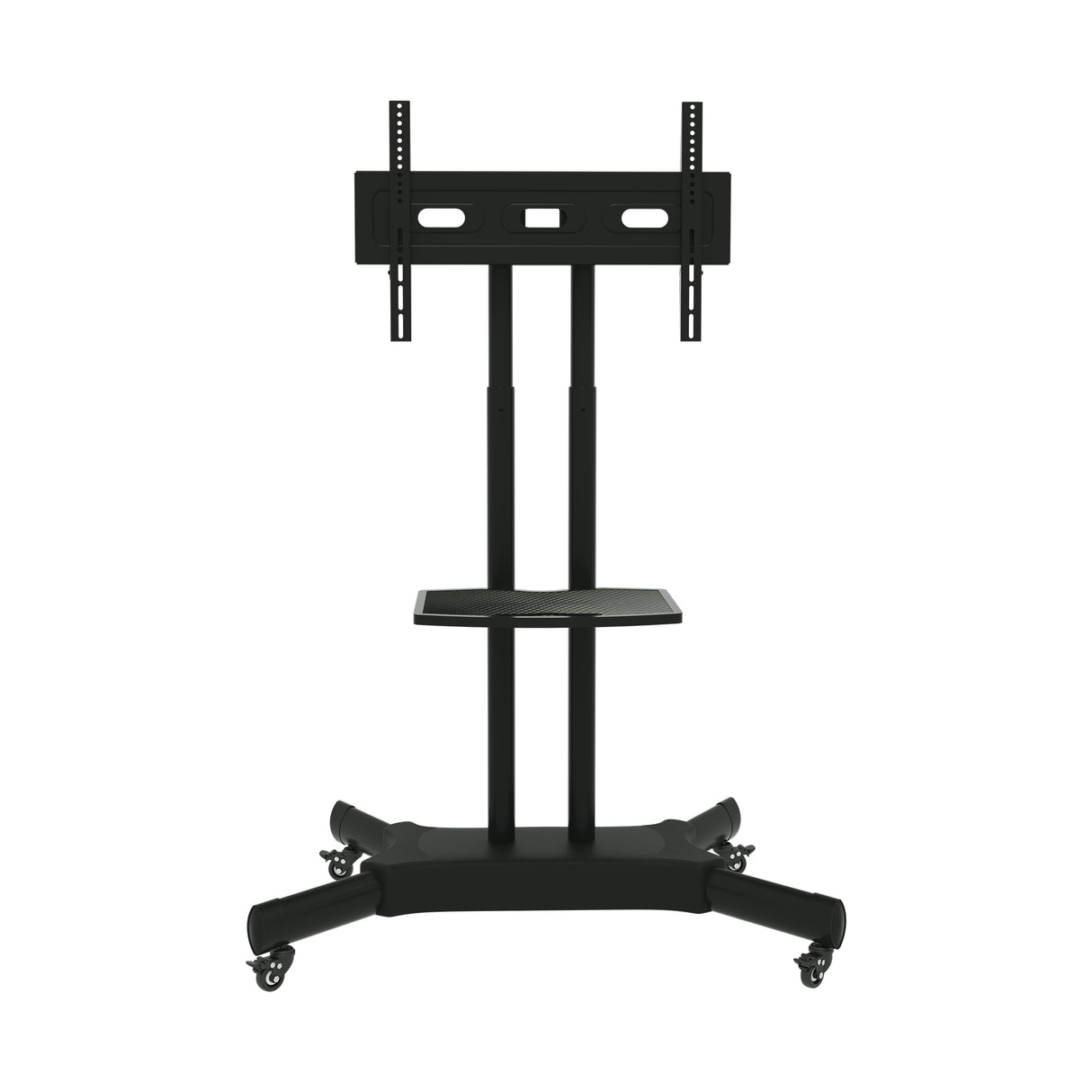 FANCO Universal Rotating TV Stand, suitable for 32-80 inch TVs, with adjustable tilt height and maximum VESA 600x400mm (black) - V.I.P Digital Presence