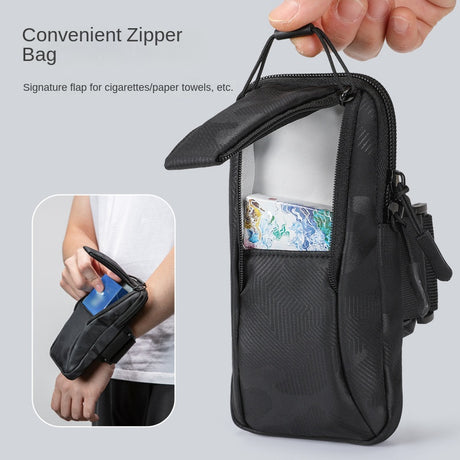 Arm bag for running sports, mobile phone, fitness equipment, wrist bag, outdoor cycling, waterproof arm bag, men's and women's phone bags - V.I.P Digital Presence