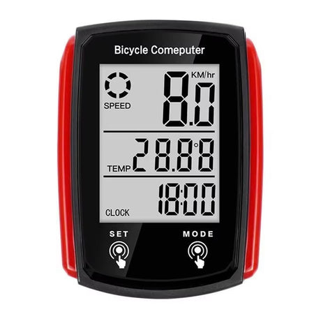 Wired LCD Digital Bicycle Computer - Speedometer and Odometer with Backlight, a Must - have Bike Accessory - V.I.P Digital Presence
