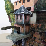 Modelo de papel 3D de Anime de la serie Castle Land de Miyazaki, juguete de adorno hecho a mano