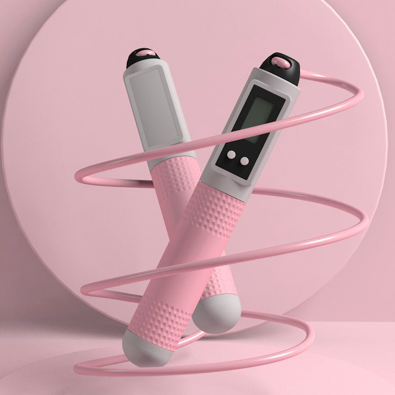 Cordless counting jump rope fitness burning fat sports professional fat reduction girls special indoor weight counting jump rope - V.I.P Digital Presence