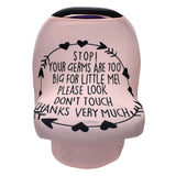 Nursing Cover Breastfeeding Scarf with Safety Warning No Touching Sign Baby Car Seat Covers - V.I.P Digital Presence