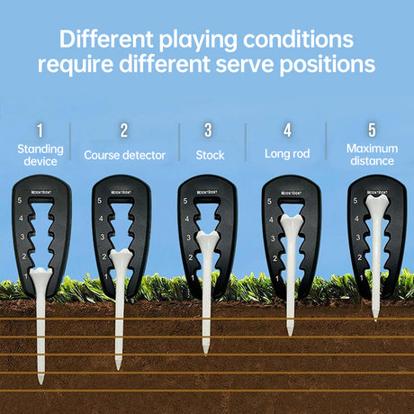 Adjustable Golf Tee Height Tool: Precision setter for consistent swings. Durable, easy - to - use training aid. - V.I.P Digital Presence