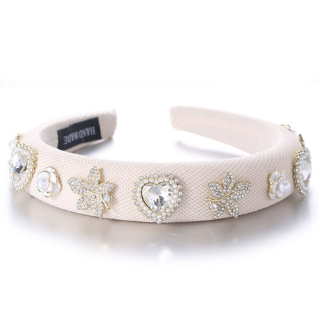 Fashionable Drip Oil Camellia Heart Solid Color Sponge Head Hoop - V.I.P Digital Presence