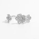 925 Sterling Silver Inlaid Zircon Open Ring - V.I.P Digital Presence
