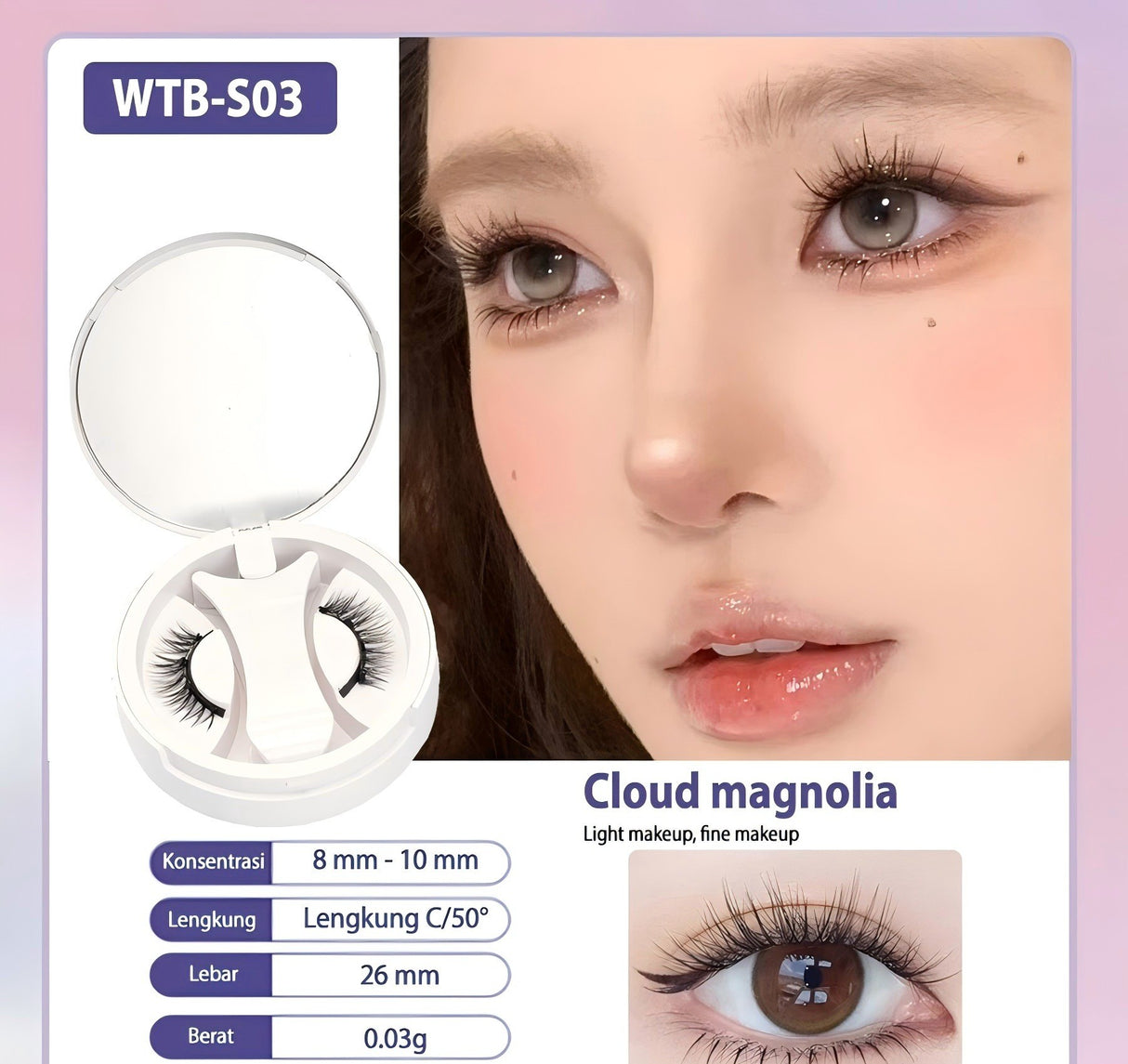 Natural Thick Portable Adhesive Free Eyelash Magnetic Suction Eyelash Style - V.I.P Digital Presence