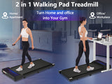 New 8.10 Walking Pad Under Home Desktop Treadmill -2.5HP Walking Treadmill 0.6-4MPH 300LBS Capacity Remote Control Battery - V.I.P Digital Presence