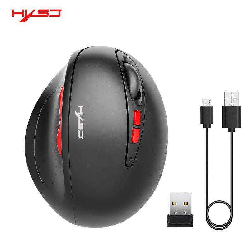 2.4G wireless mouse rechargeable vertical mouse with 7 buttons ergonomic design - V.I.P Digital Presence
